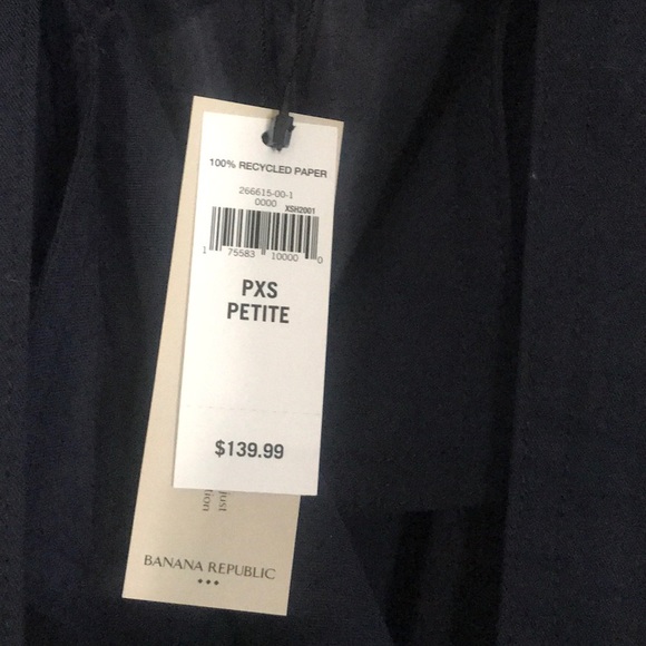 Navy lined trench jacket. Never worn, with tags. - Picture 2 of 3